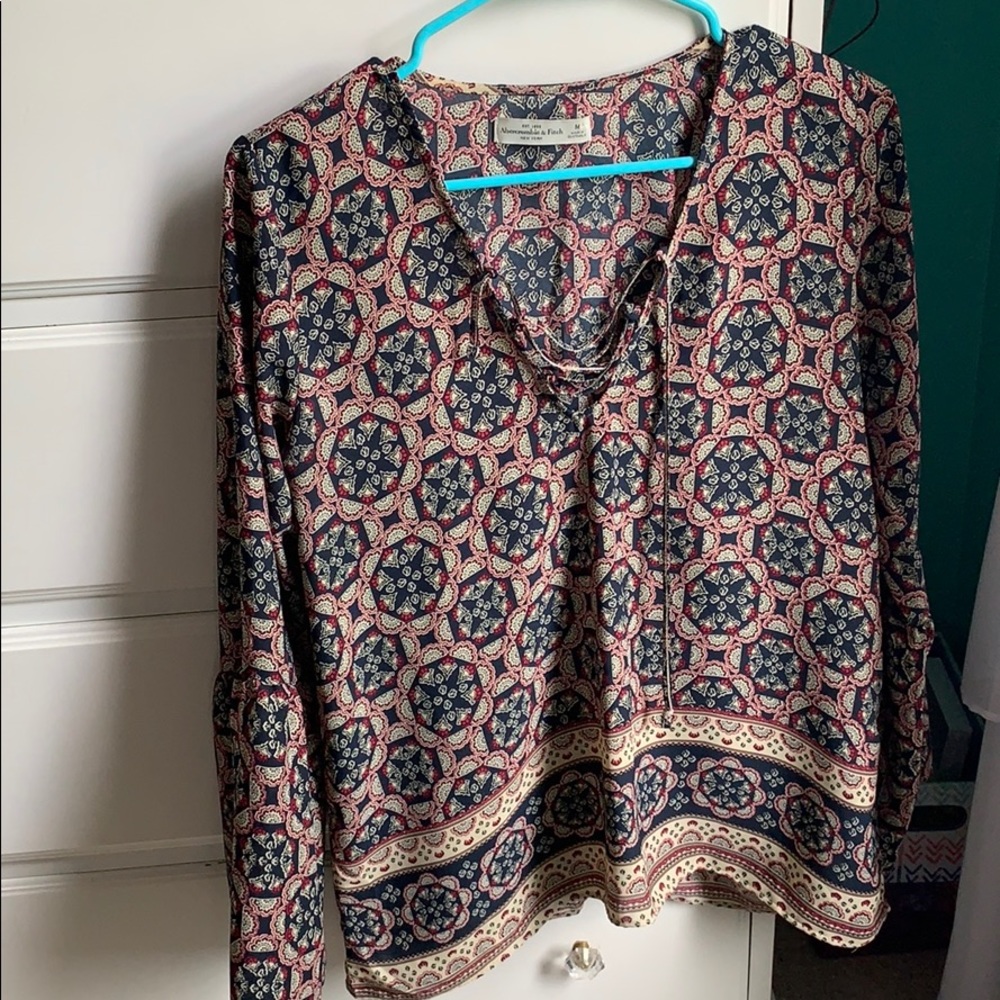 A&F Patterned Blouse